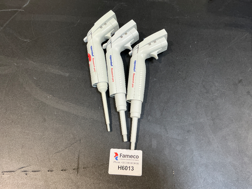 Image of Eppendorf Research Pro Pipettes x3